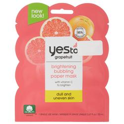 Grapefruit Brightening Bubbling Paper Face Mask