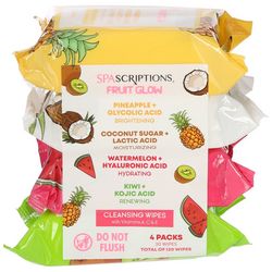 Spascriptions 4-Pack Fruit Glow Cleansing Wipes