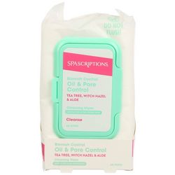 Spascriptions 60-Pk. Oil & Pore Control Cleansing Wipes