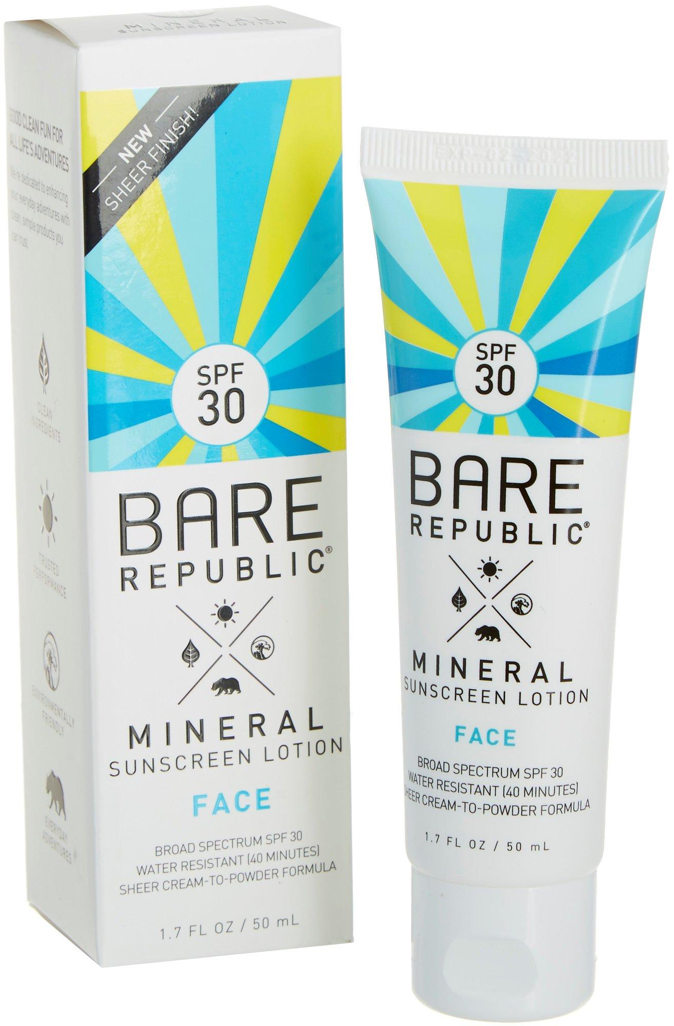 Bare Republic Face SPF 30 Mineral Sunscreen Lotion 1.7 fl.oz