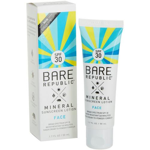 Bare Republic Face SPF 30 Mineral Sunscreen Lotion