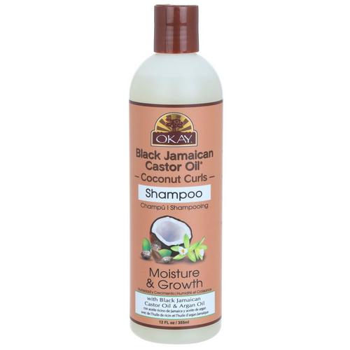 Okay Coconut Curls Castor Argan Oil Shampoo 12