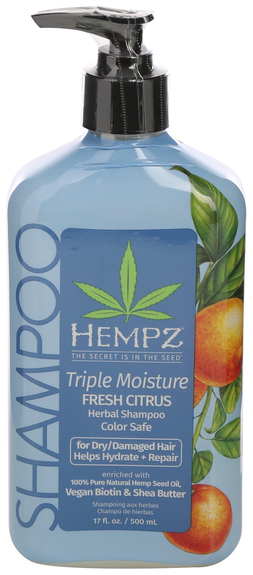 Hempz Triple Moisture 17 Fl.Oz. Fresh Citrus Shampoo