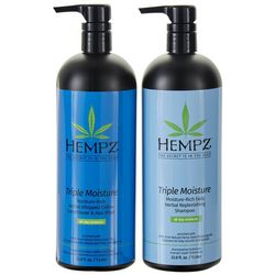 Hempz 2-Pc Triple Moisture Shampoo & Conditioner Set