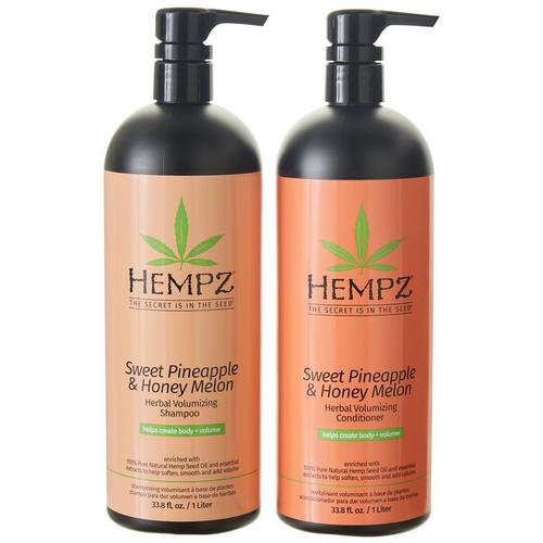 Hempz 2-Pc Pineapple Melon Volume Shampoo & Conditioner