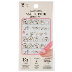 Magic Pick Floral 3D Nail Art Sticker Set