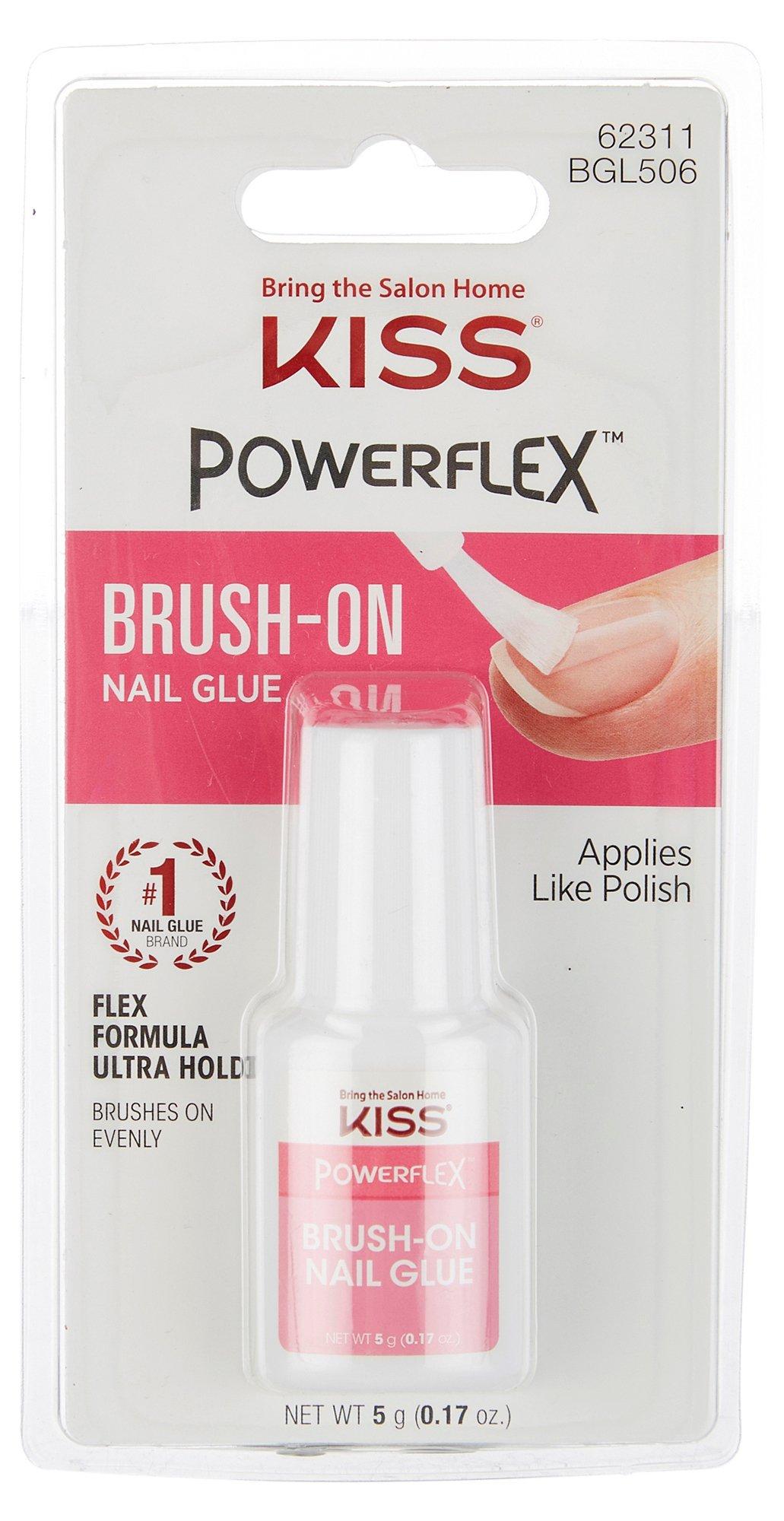 Kiss Power Flex .17 Oz Brush-On Nail Glue