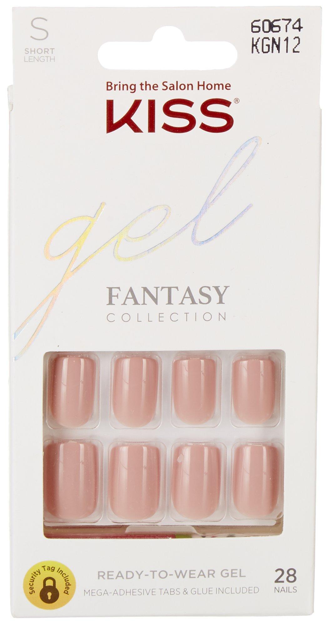 Kiss Fantasy Collection Short Length Gel Press-On Manicure