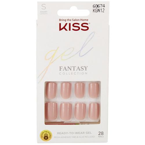 Kiss Fantasy Collection Short Length Gel Press-On Manicure