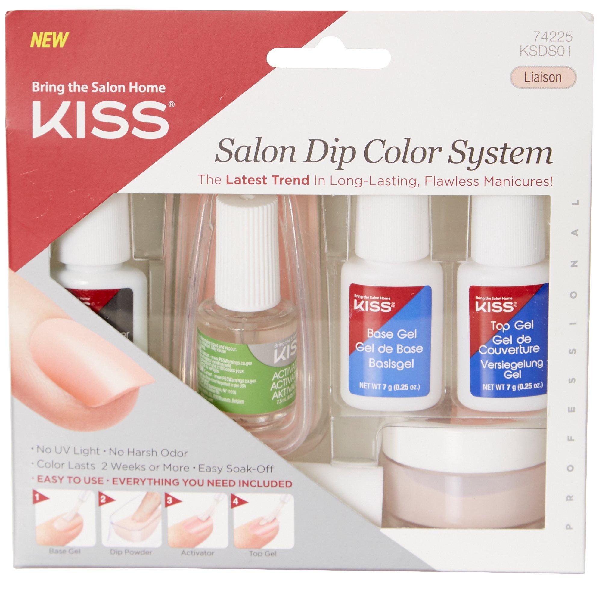 KISS Salon Dip Powder Nail Kit Color System Professional DIY Acrylic  Strength Gel Nail Kit - 11pc – KISS USA