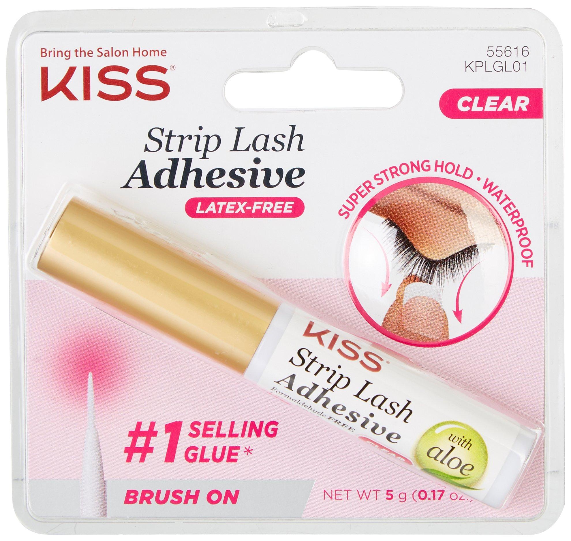 Kiss Strip Adhesive Latex Free Brush On Eyelash Glue