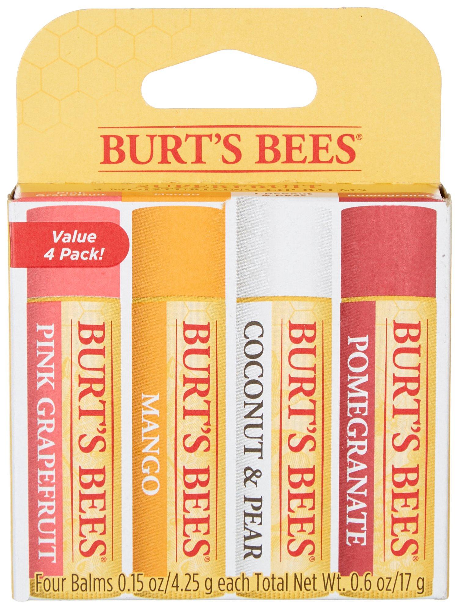Burt's Bees 4 Pc. Super Fruit Lip Balm Value Pack