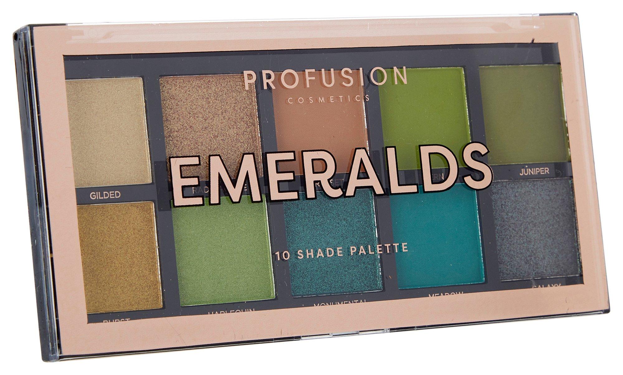 Emeralds 10 Shade Palette