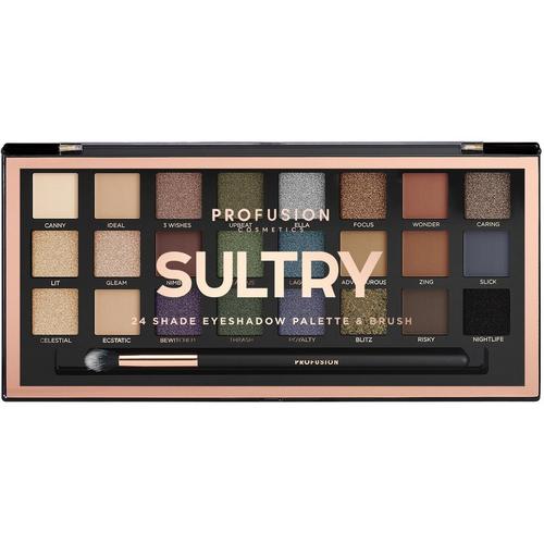 Profusion Sultry 24 Shade Eyeshadow Palette & Brush