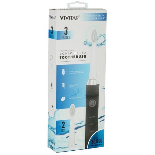 Vivitar 3-Pc. Rechargeable Sonic Ultra Toothbrush Set