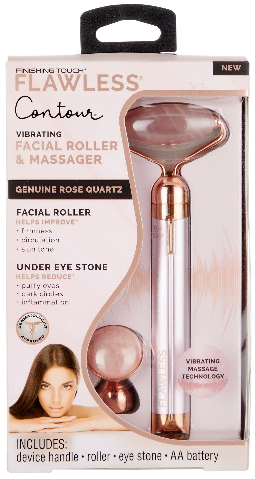 Flawless Vibrating Quartz Facial Roller & Massager