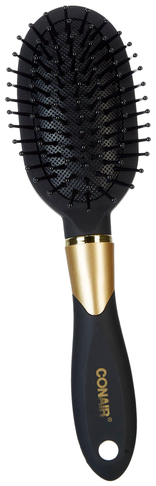 Velvet Touch Paddle Ball-Tipped Compact Hair Brush