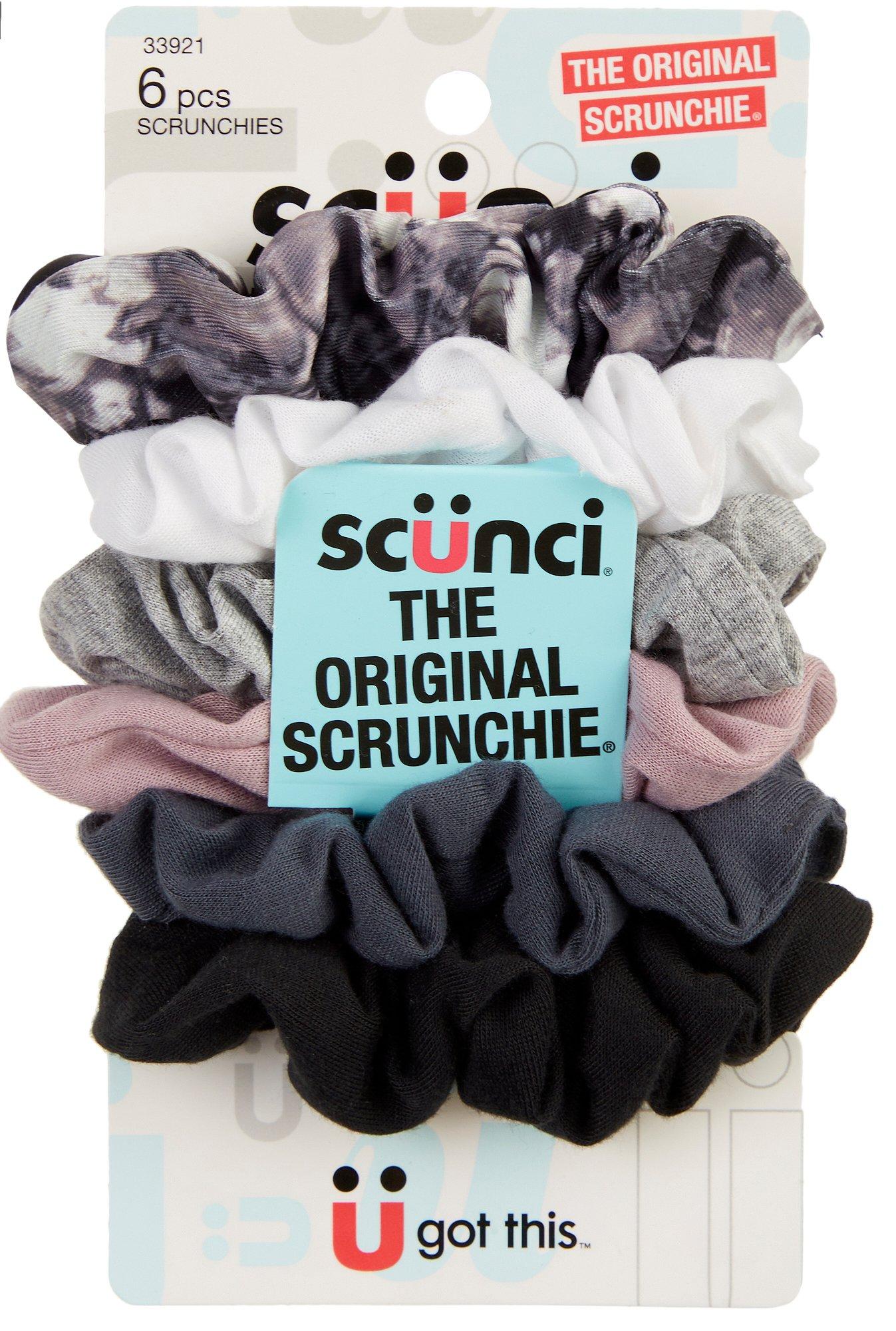 6-Pc Assorted Scrunchies Set