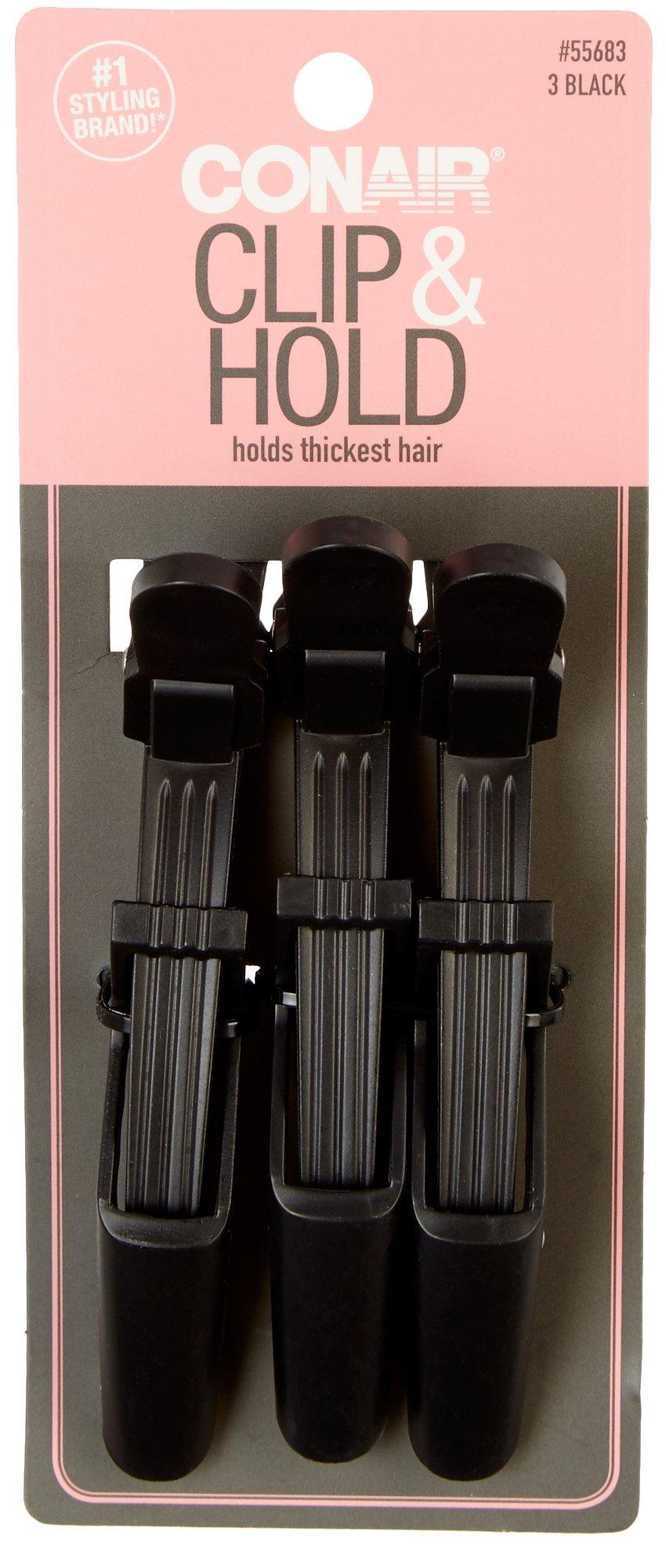 3-Pc. Clip & Hold Thick Hair Clip Set