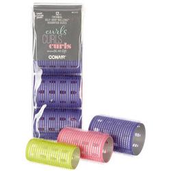 12 Pc. Assorted Sized Thermal Self Grip Rollers