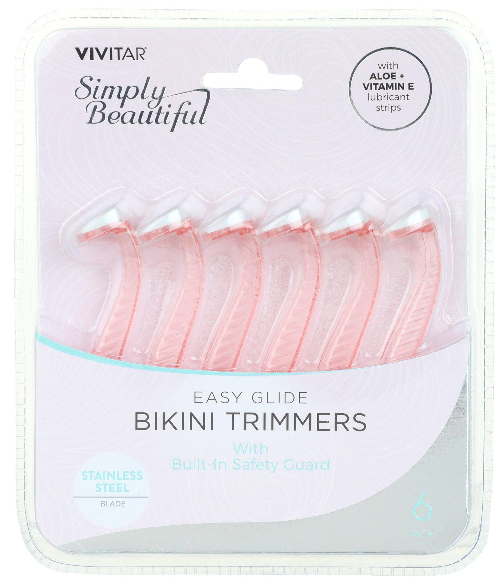 Vivitar 6-Pk. Simply Beautiful Easy Glide Bikini Trimmers