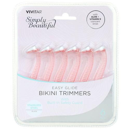 Vivitar 6-Pk. Simply Beautiful Easy Glide Bikini Trimmers
