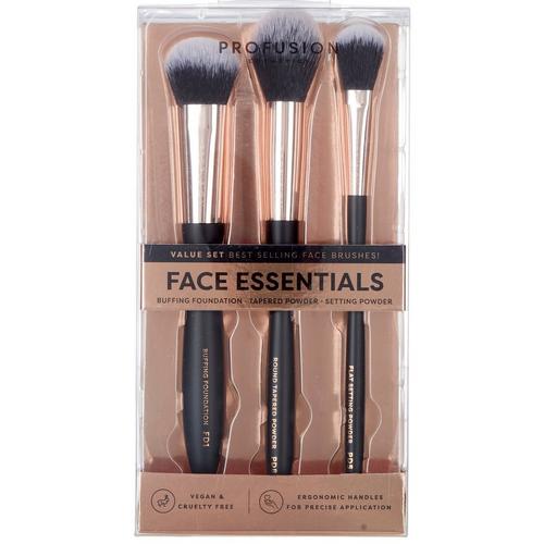 Profusion Face Essentials 3-Pc. Brush Facial Set