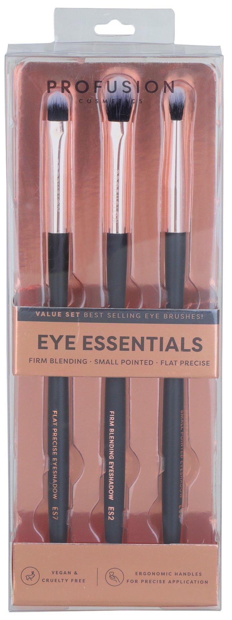 Profusion 3-Pc. Eye Essentials Makeup Brush Set
