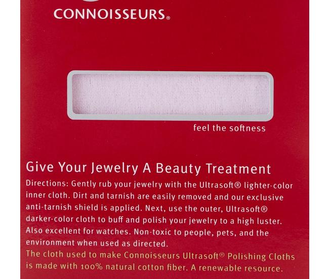 Connoisseurs UltraSoft Silver Jewelry Polishing Cloth - Large Size, 8 x 10  in