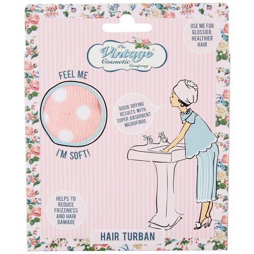 Vintage Cosmetic Company Polka Dot Hair Turban
