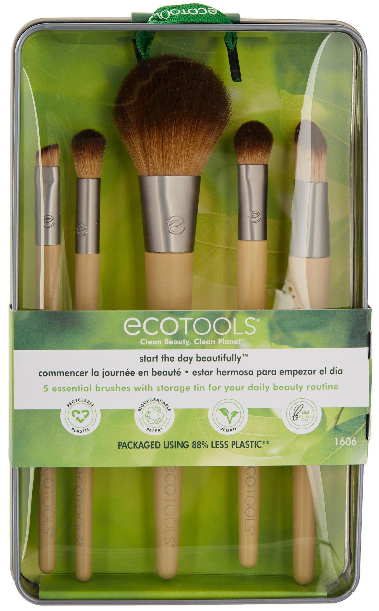 6-Pc. Essential Beauty Makeup Brush Set & Tin
