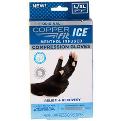 1-Pr. Ice Menthol Infused Compression Gloves