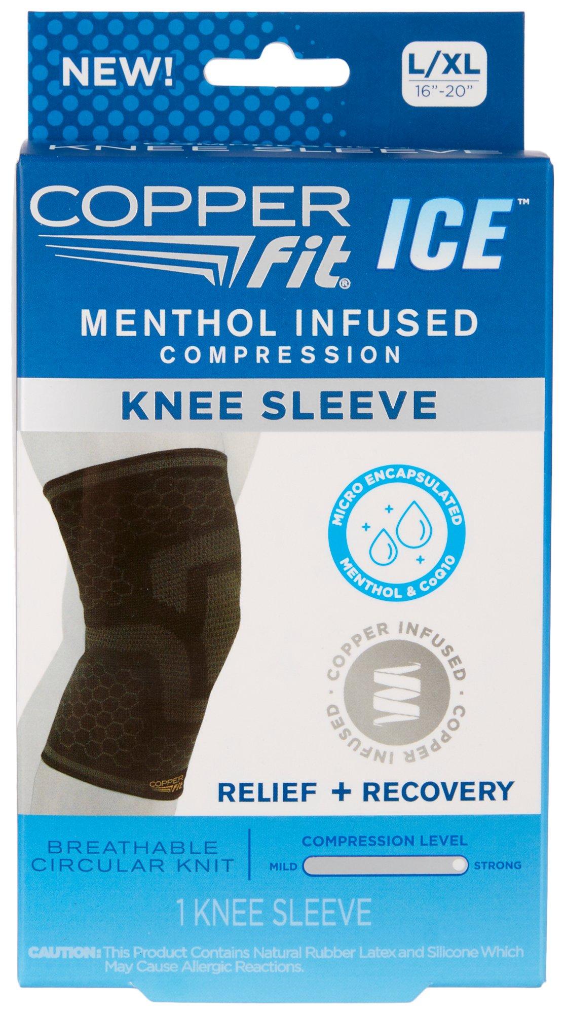 Ice Menthol Infused Compression Knee Sleeve