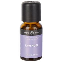 Serene House Lavender 100% Essential Oil 0.5 Fl.Oz.