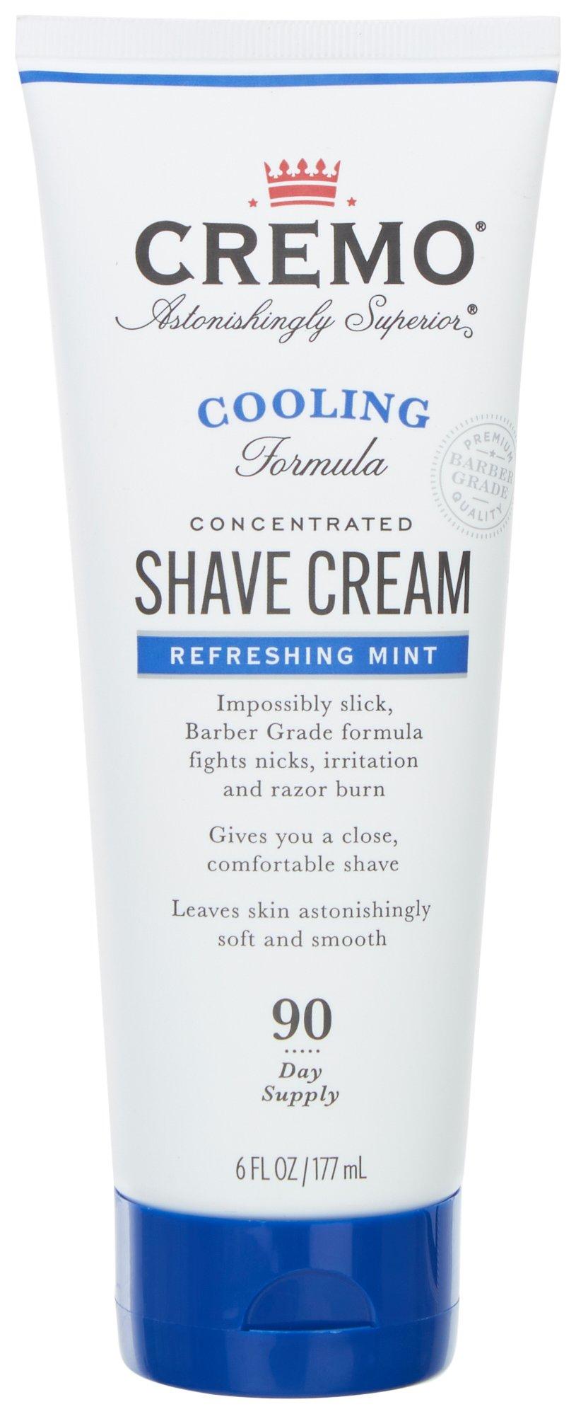 Cremo Cooling Formula Concentrated Shave Cream 6 Fl.Oz.