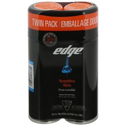 Edge 2-Pk. Sensitive Skin Shave Gel With Aloe