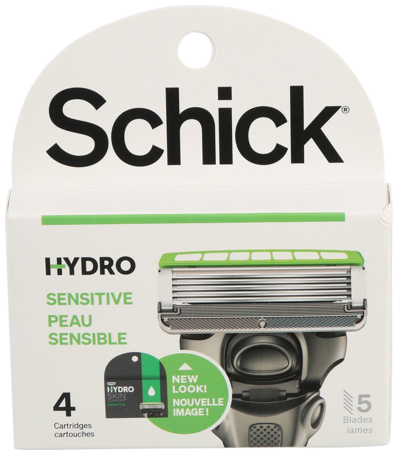 Schick Hydro Sensitive 4 Pc Cartridge Refill Pack