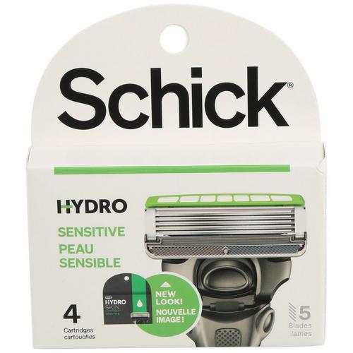 Schick Hydro Sensitive 4 Pc Cartridge Refill Pack