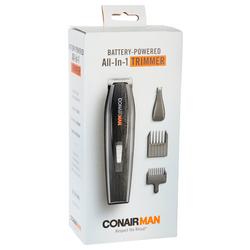 Mens Battery-Powered All-In-One Trimmer Set