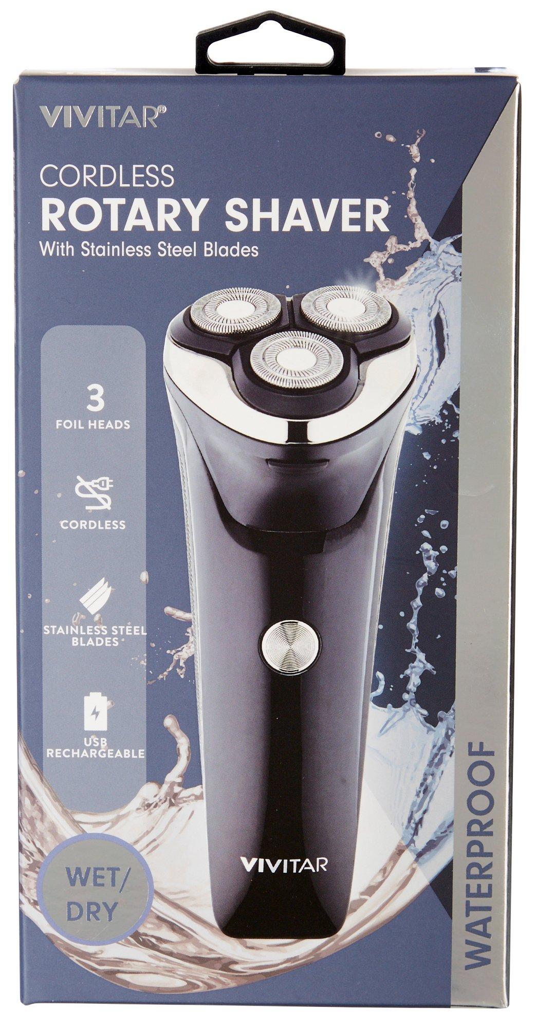 Vivitar Rotary 3 Foil Head Cordless Rechargeable Shaver