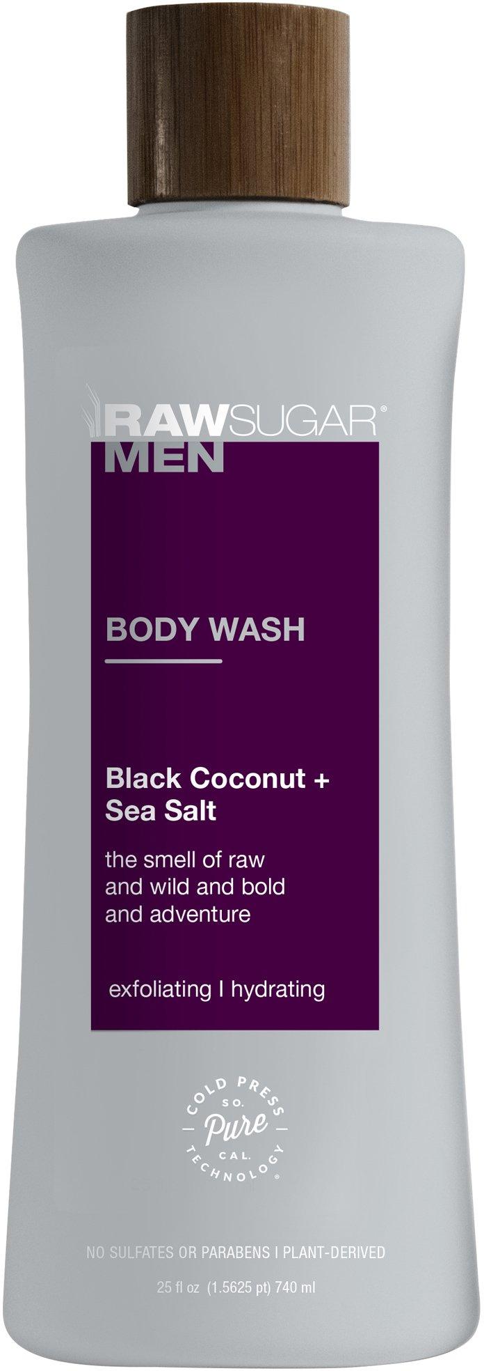 Raw Sugar Mens Black Coconut & Sea Salt Body Wash 25 fl. oz.