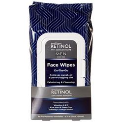 Mens Anti-Aging Skincare On-The Go Face Wipes