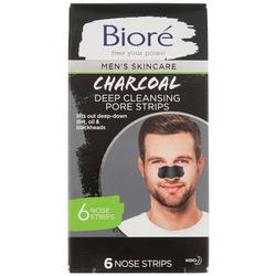 Mens 6 Pk. Charcoal Deep Cleansing Pore Strips