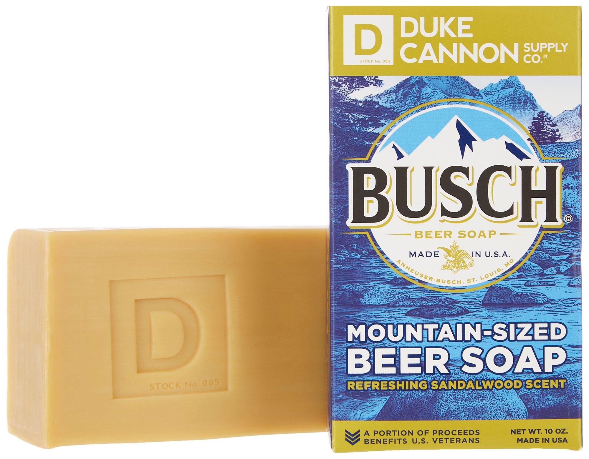 Duke Cannon Busch Mountain-Sized Sandalwood Beer Soap