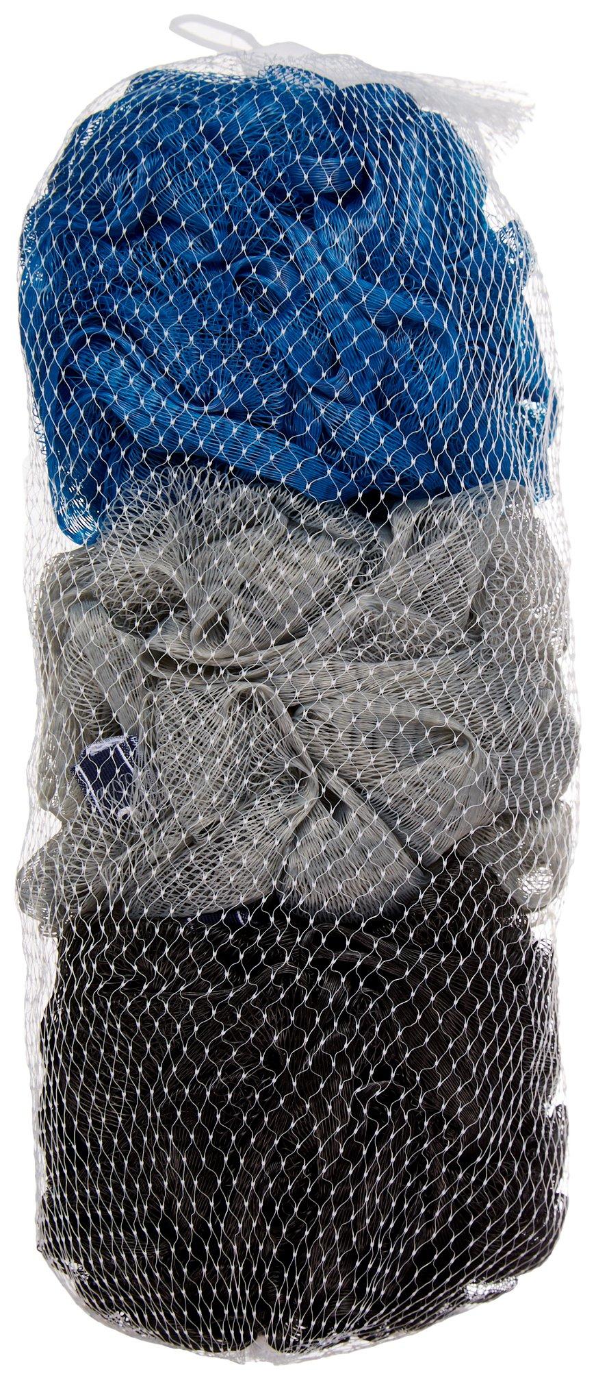 Mens 3 Pack Mesh Bath Sponges