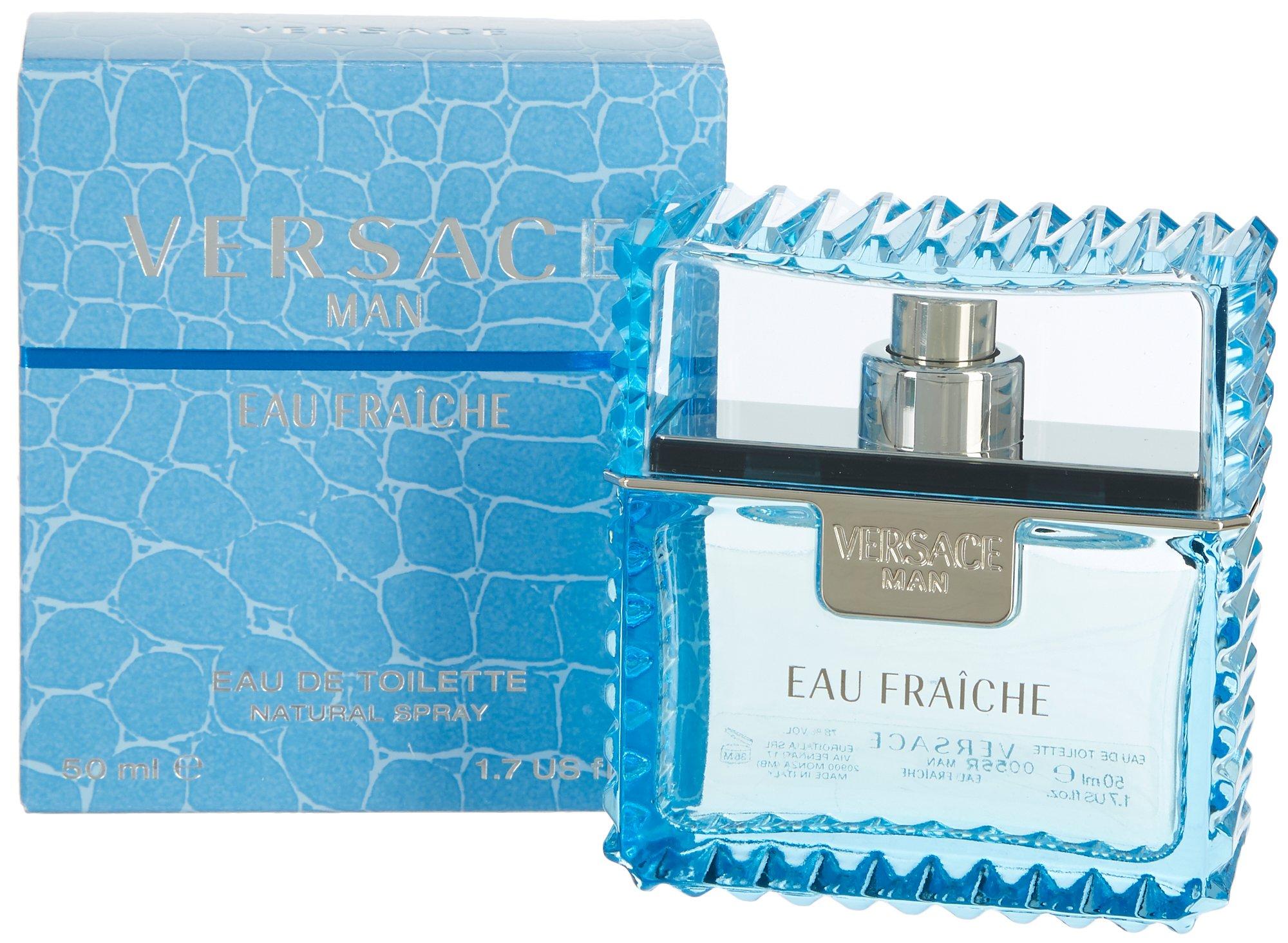 Versace Man Eau Fraiche Eau De Toilette Spray 1.7 fl. oz. One Size Blue