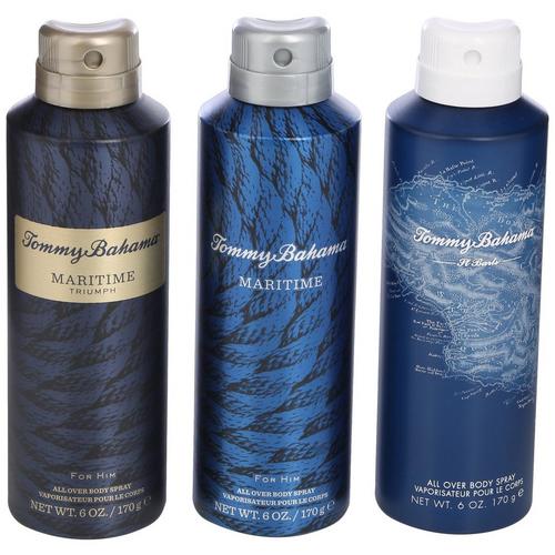 Tommy Bahama Mens 3-Pc. Body Spray Collection