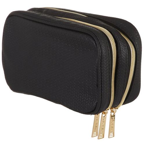 Modella Solid Textured Cosmetic Bag