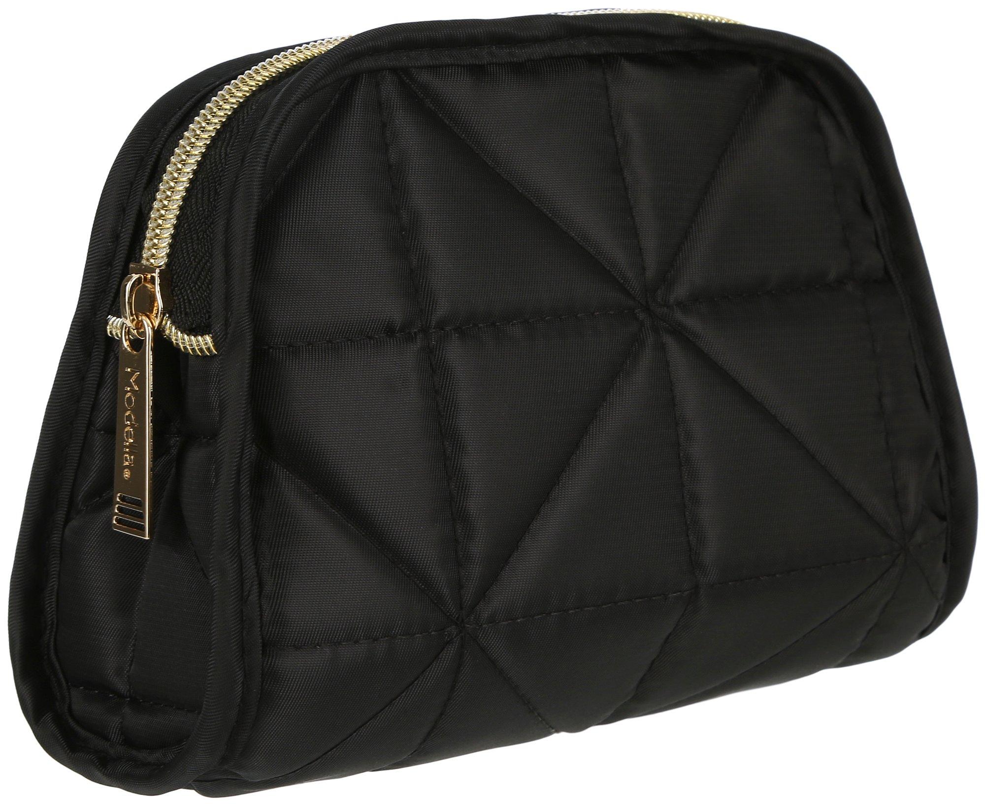 Quilted Solid Organizer Clutch Bag