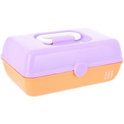 Caboodles Solid Tiered Mirror Cosmetic Hard Plastic Case